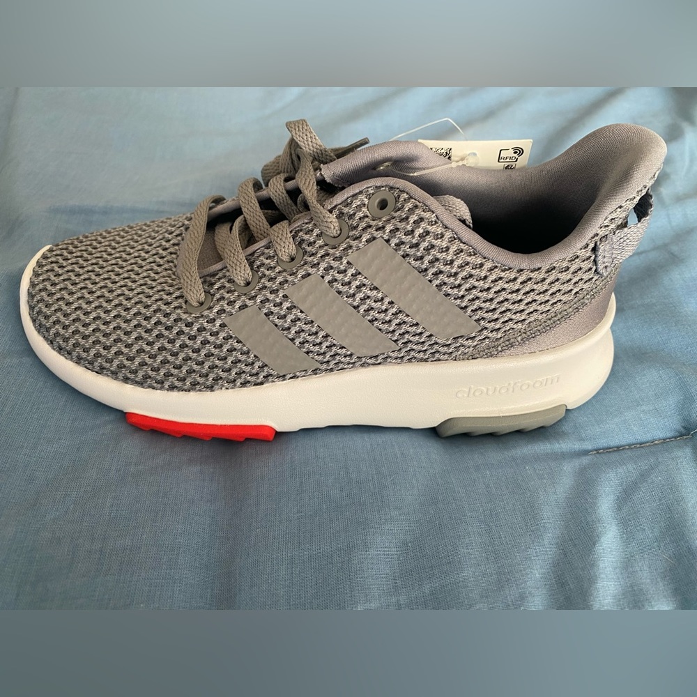 Adidas Cloudfoam Sneakers Grey and Red New In Box
